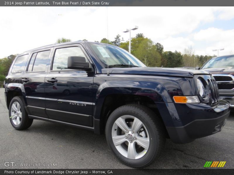 True Blue Pearl / Dark Slate Gray 2014 Jeep Patriot Latitude