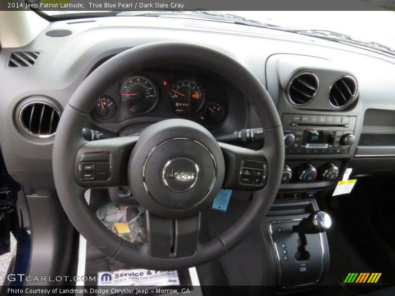 True Blue Pearl / Dark Slate Gray 2014 Jeep Patriot Latitude