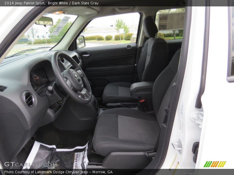 Bright White / Dark Slate Gray 2014 Jeep Patriot Sport