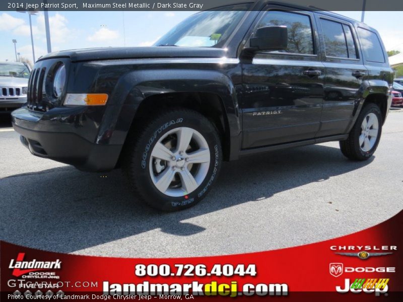 Maximum Steel Metallic / Dark Slate Gray 2014 Jeep Patriot Sport