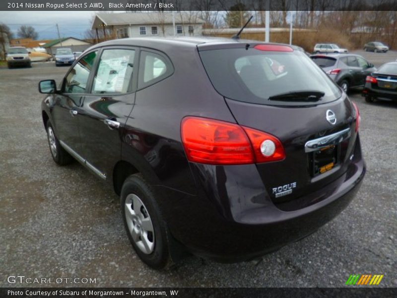 Black Amethyst / Black 2014 Nissan Rogue Select S AWD