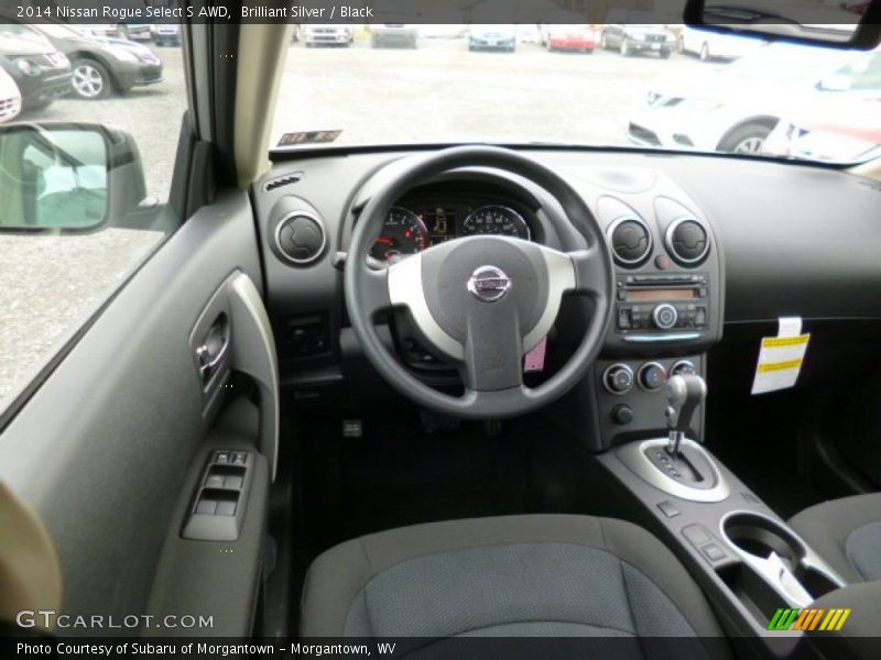 Brilliant Silver / Black 2014 Nissan Rogue Select S AWD