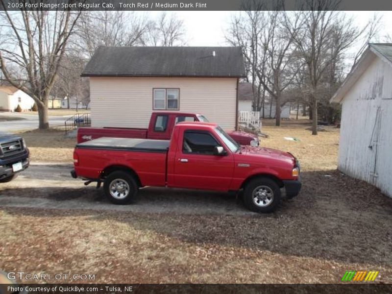 Torch Red / Medium Dark Flint 2009 Ford Ranger Sport Regular Cab