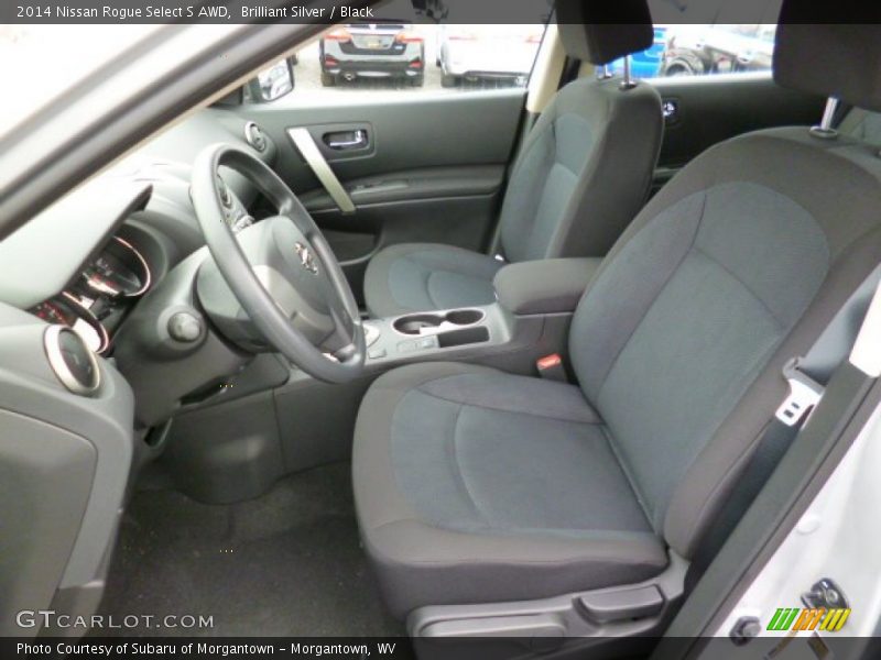 Brilliant Silver / Black 2014 Nissan Rogue Select S AWD