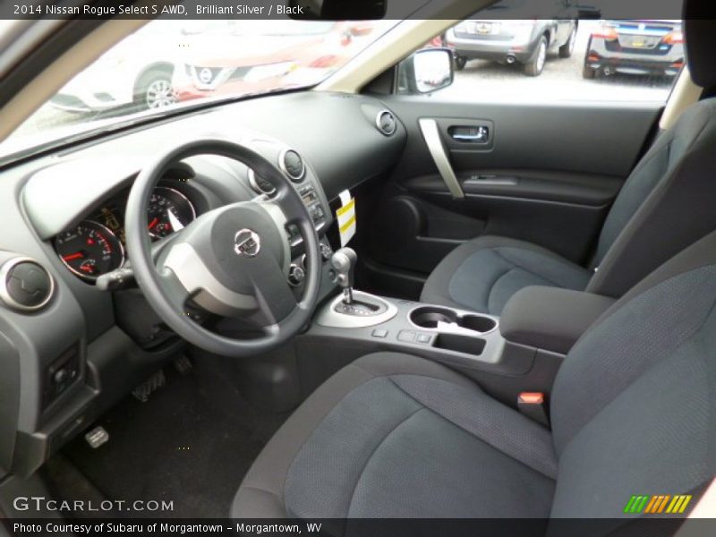 Brilliant Silver / Black 2014 Nissan Rogue Select S AWD