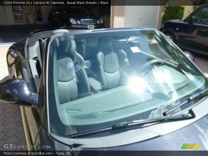 Basalt Black Metallic / Black 2009 Porsche 911 Carrera 4S Cabriolet