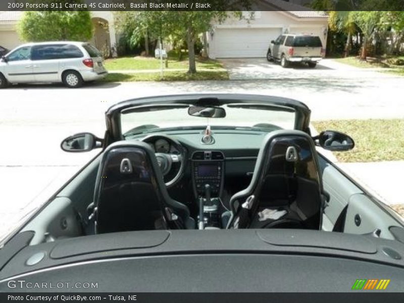 Basalt Black Metallic / Black 2009 Porsche 911 Carrera 4S Cabriolet