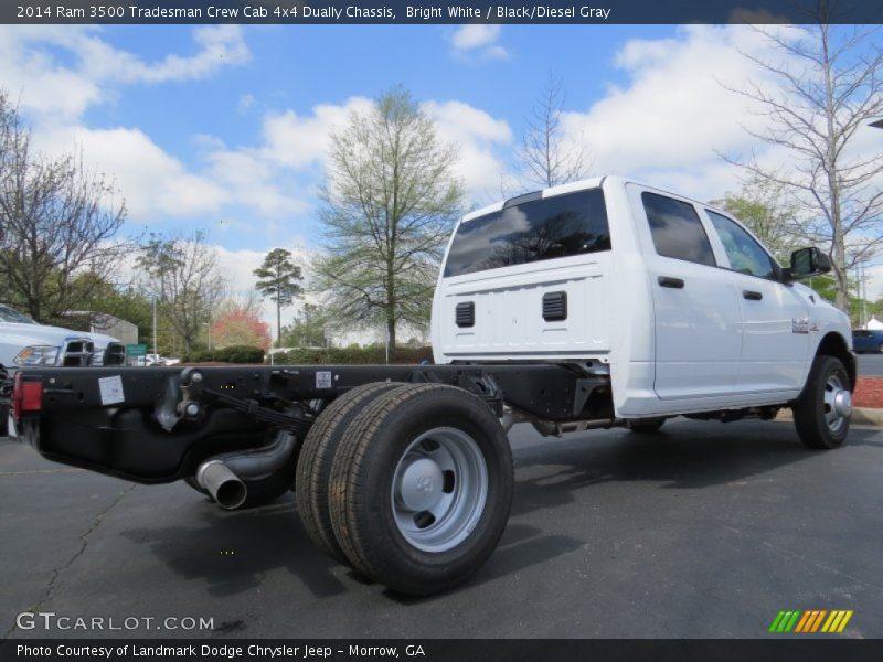  2014 3500 Tradesman Crew Cab 4x4 Dually Chassis Bright White