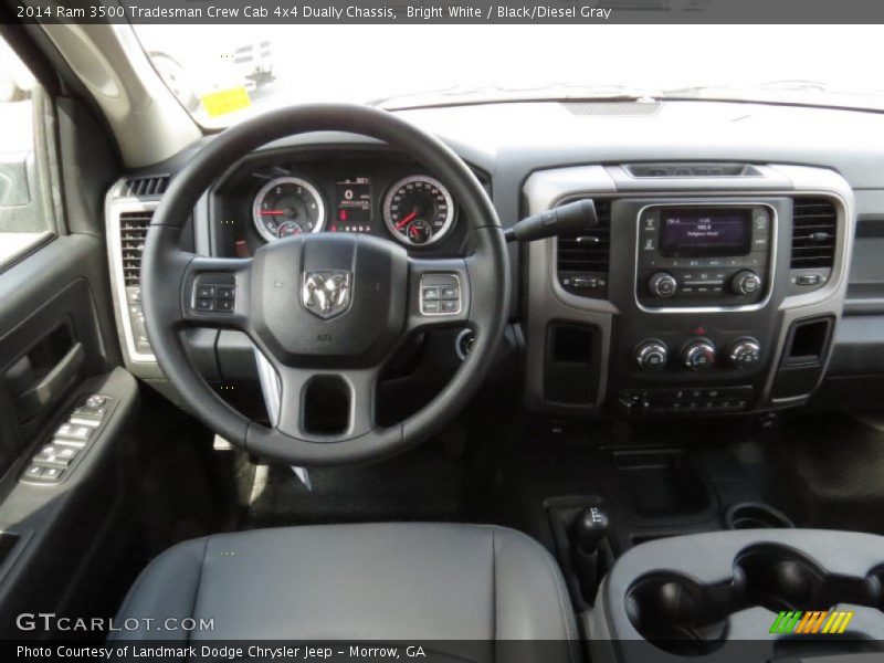 Dashboard of 2014 3500 Tradesman Crew Cab 4x4 Dually Chassis