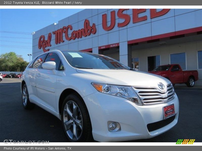 Blizzard White Pearl / Ivory 2012 Toyota Venza XLE