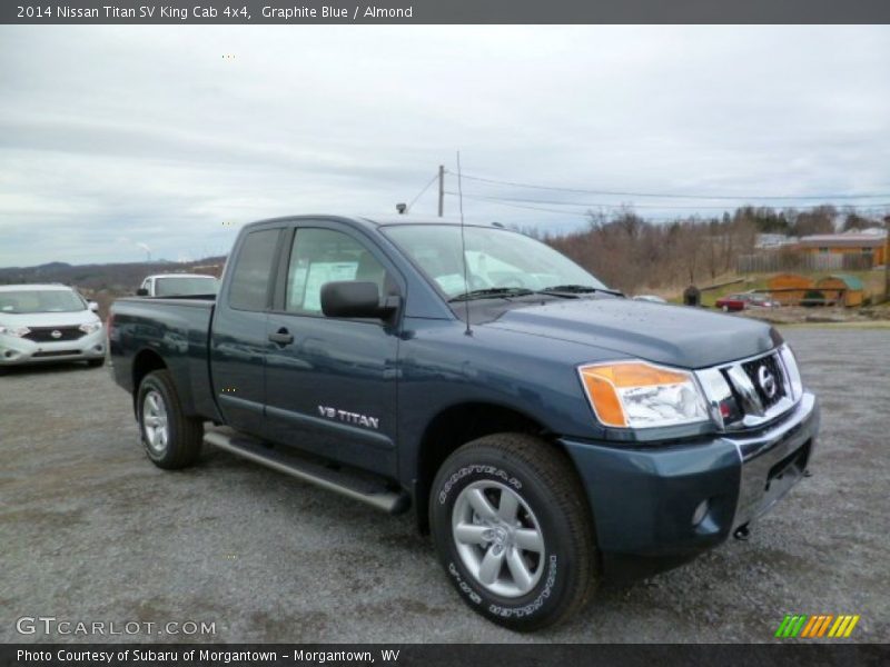 Graphite Blue / Almond 2014 Nissan Titan SV King Cab 4x4