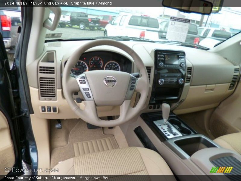 Graphite Blue / Almond 2014 Nissan Titan SV King Cab 4x4