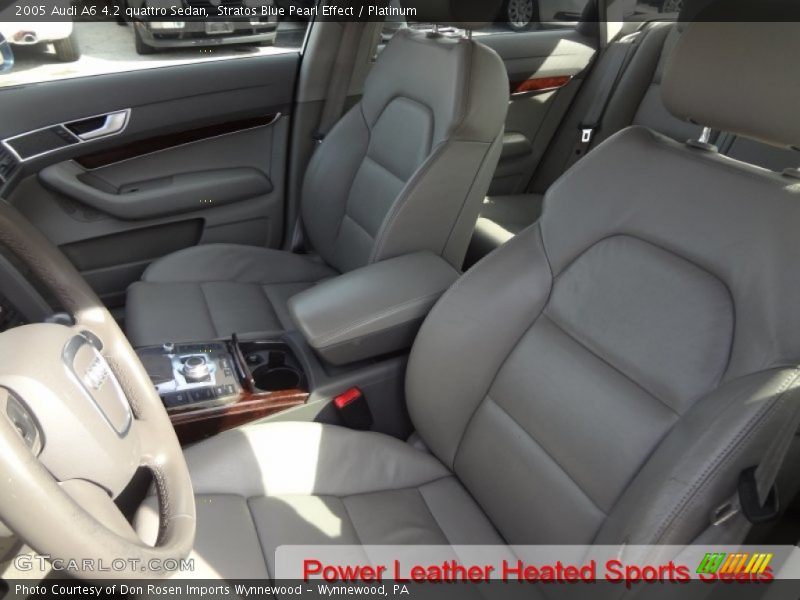 Stratos Blue Pearl Effect / Platinum 2005 Audi A6 4.2 quattro Sedan