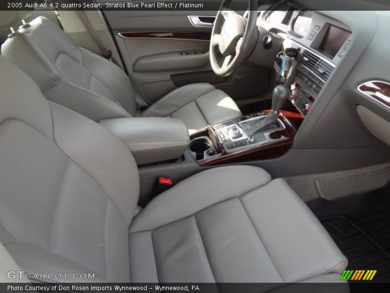 Stratos Blue Pearl Effect / Platinum 2005 Audi A6 4.2 quattro Sedan