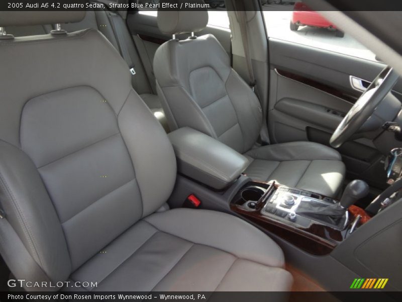 Stratos Blue Pearl Effect / Platinum 2005 Audi A6 4.2 quattro Sedan