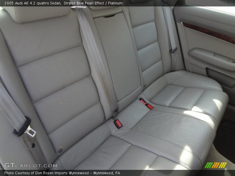 Stratos Blue Pearl Effect / Platinum 2005 Audi A6 4.2 quattro Sedan