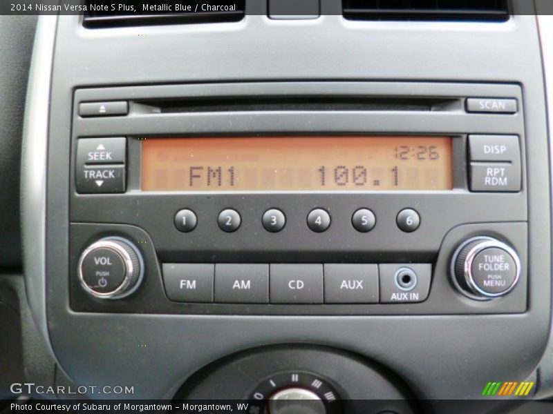 Metallic Blue / Charcoal 2014 Nissan Versa Note S Plus