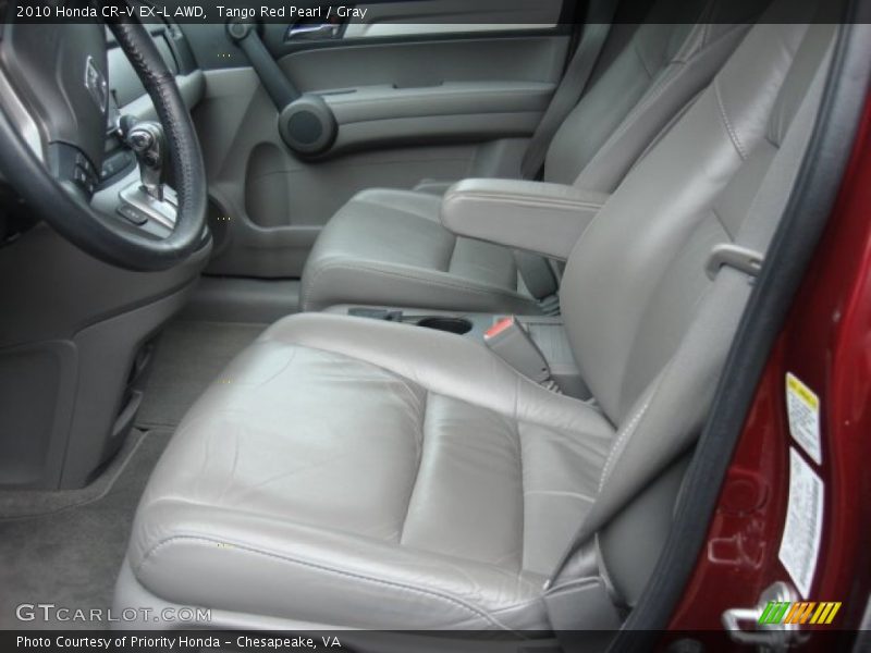 Tango Red Pearl / Gray 2010 Honda CR-V EX-L AWD
