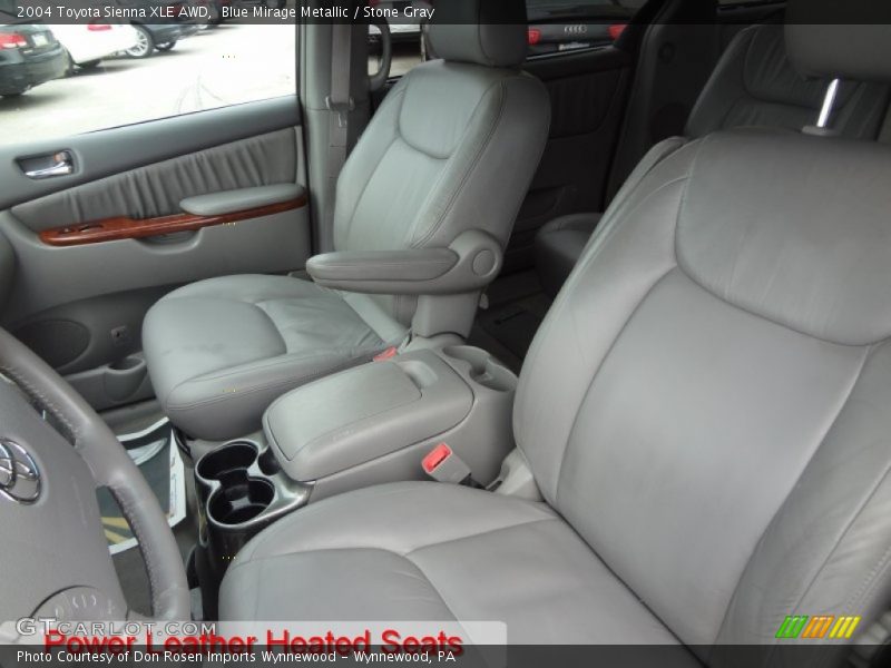 Blue Mirage Metallic / Stone Gray 2004 Toyota Sienna XLE AWD