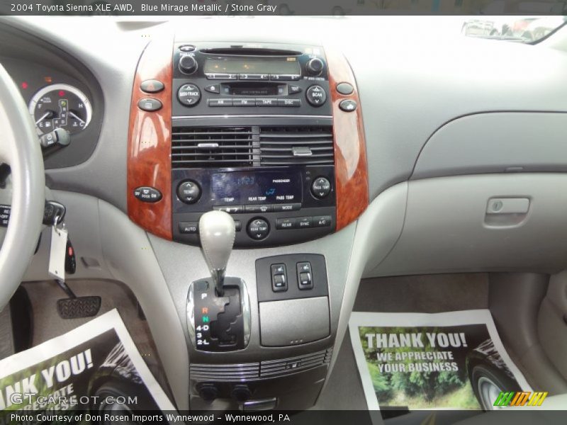 Blue Mirage Metallic / Stone Gray 2004 Toyota Sienna XLE AWD