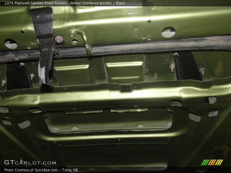 Amber Sherwood Metallic / Black 1973 Plymouth Satellite Road Runner