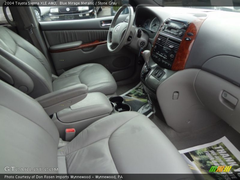 Blue Mirage Metallic / Stone Gray 2004 Toyota Sienna XLE AWD