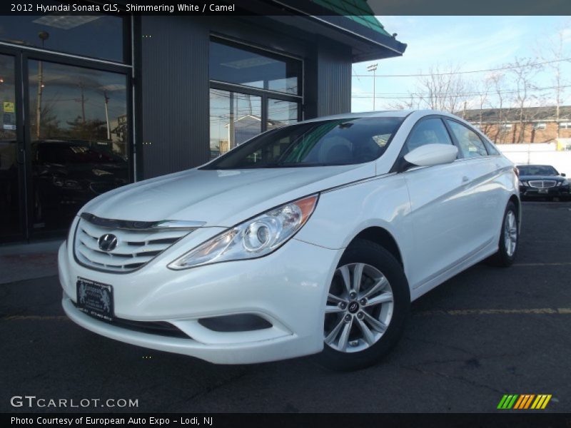 Shimmering White / Camel 2012 Hyundai Sonata GLS