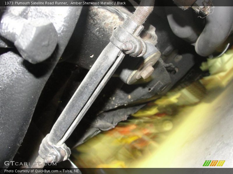 Amber Sherwood Metallic / Black 1973 Plymouth Satellite Road Runner