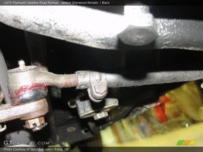 Amber Sherwood Metallic / Black 1973 Plymouth Satellite Road Runner