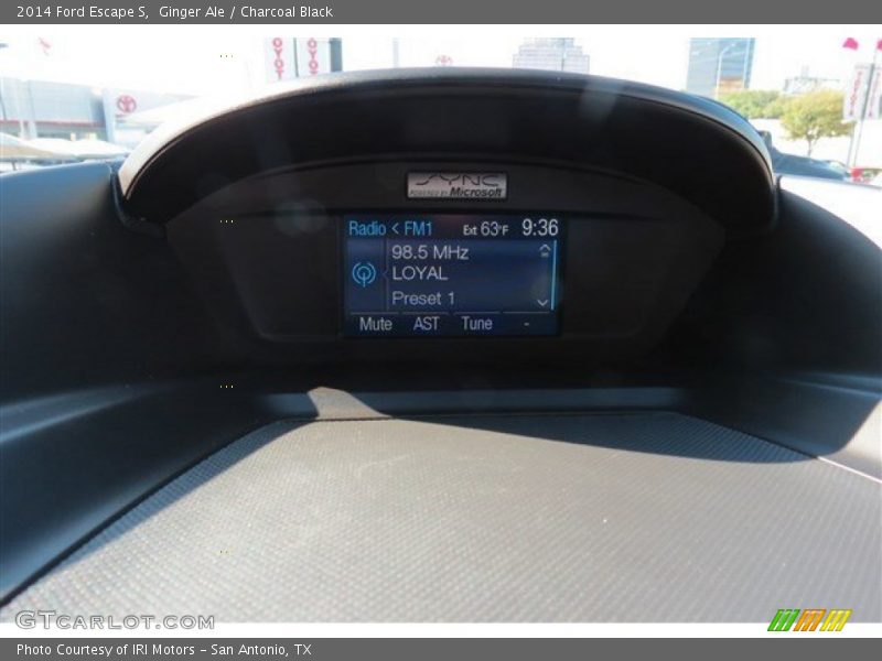 Ginger Ale / Charcoal Black 2014 Ford Escape S