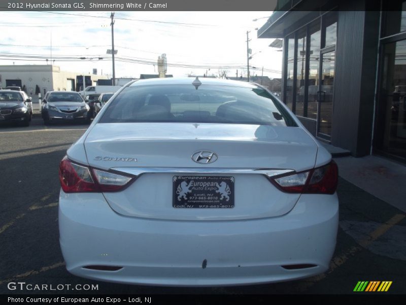 Shimmering White / Camel 2012 Hyundai Sonata GLS