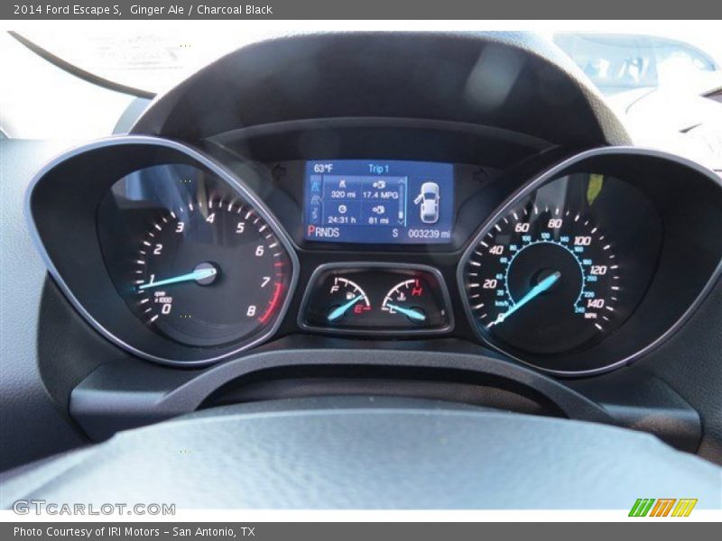 Ginger Ale / Charcoal Black 2014 Ford Escape S