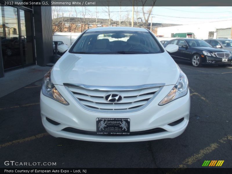 Shimmering White / Camel 2012 Hyundai Sonata GLS