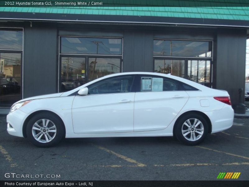 Shimmering White / Camel 2012 Hyundai Sonata GLS