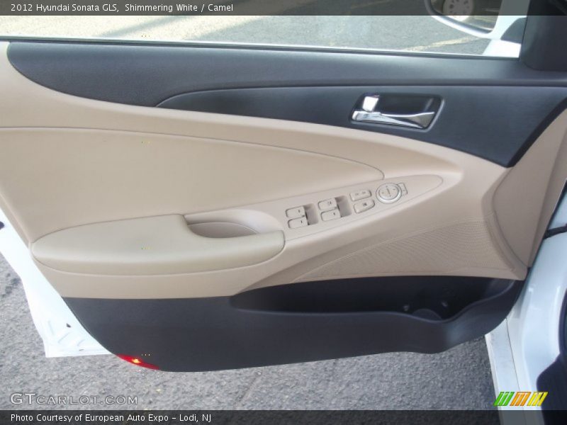 Shimmering White / Camel 2012 Hyundai Sonata GLS