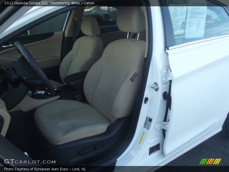 Shimmering White / Camel 2012 Hyundai Sonata GLS