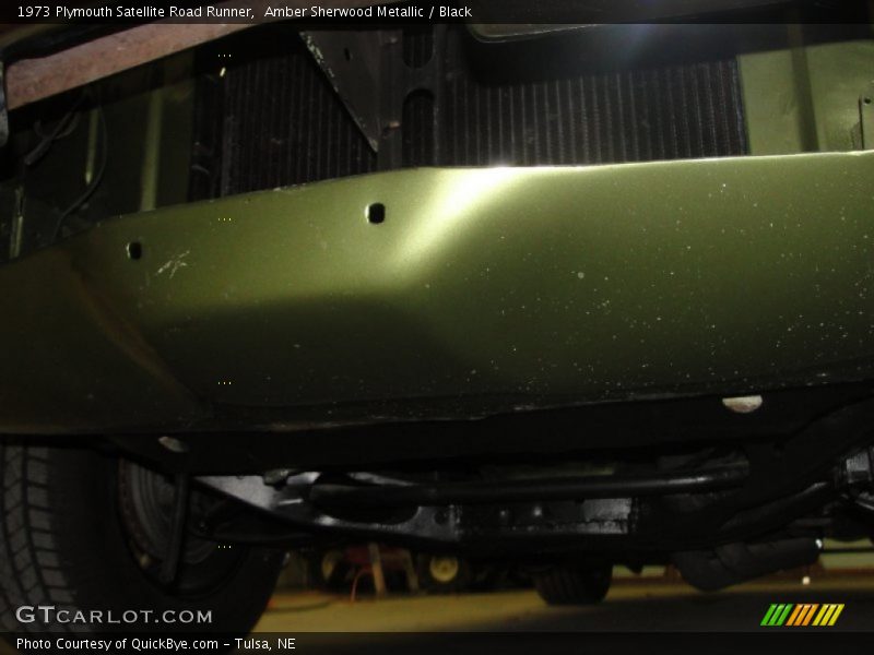 Amber Sherwood Metallic / Black 1973 Plymouth Satellite Road Runner