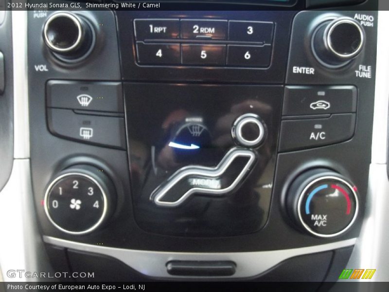 Shimmering White / Camel 2012 Hyundai Sonata GLS