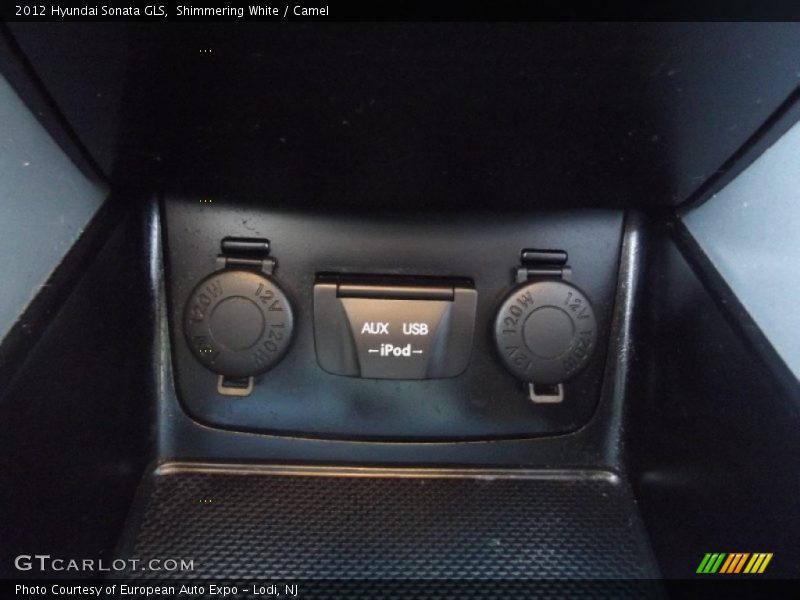 Shimmering White / Camel 2012 Hyundai Sonata GLS