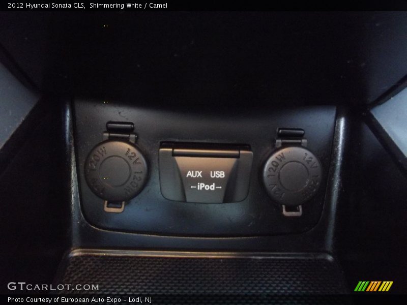 Shimmering White / Camel 2012 Hyundai Sonata GLS