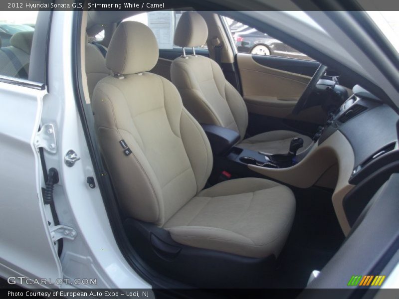 Shimmering White / Camel 2012 Hyundai Sonata GLS