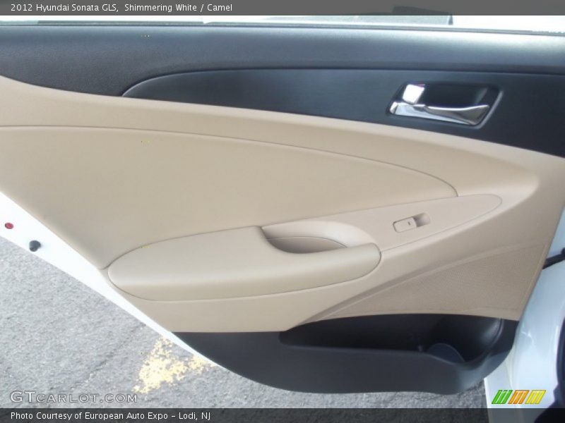 Shimmering White / Camel 2012 Hyundai Sonata GLS