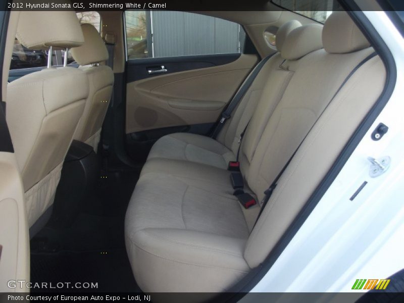 Shimmering White / Camel 2012 Hyundai Sonata GLS