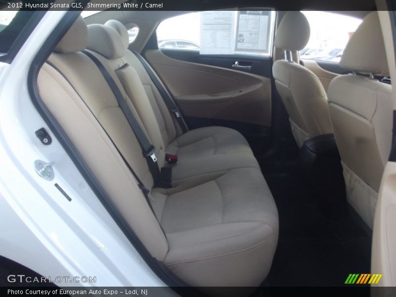 Shimmering White / Camel 2012 Hyundai Sonata GLS