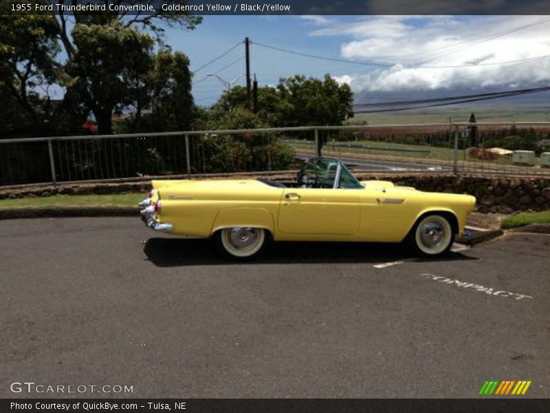 Goldenrod Yellow / Black/Yellow 1955 Ford Thunderbird Convertible