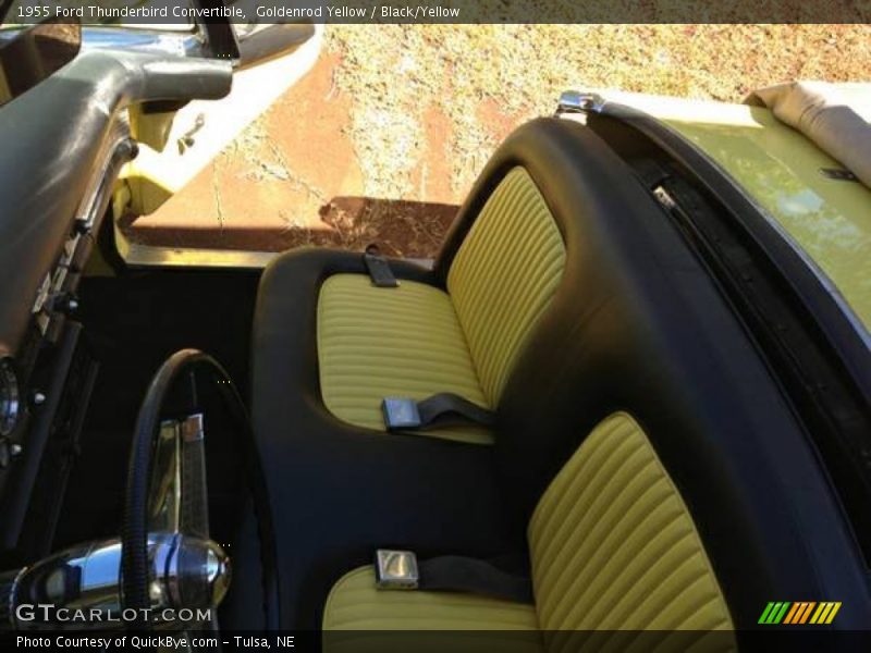 Goldenrod Yellow / Black/Yellow 1955 Ford Thunderbird Convertible