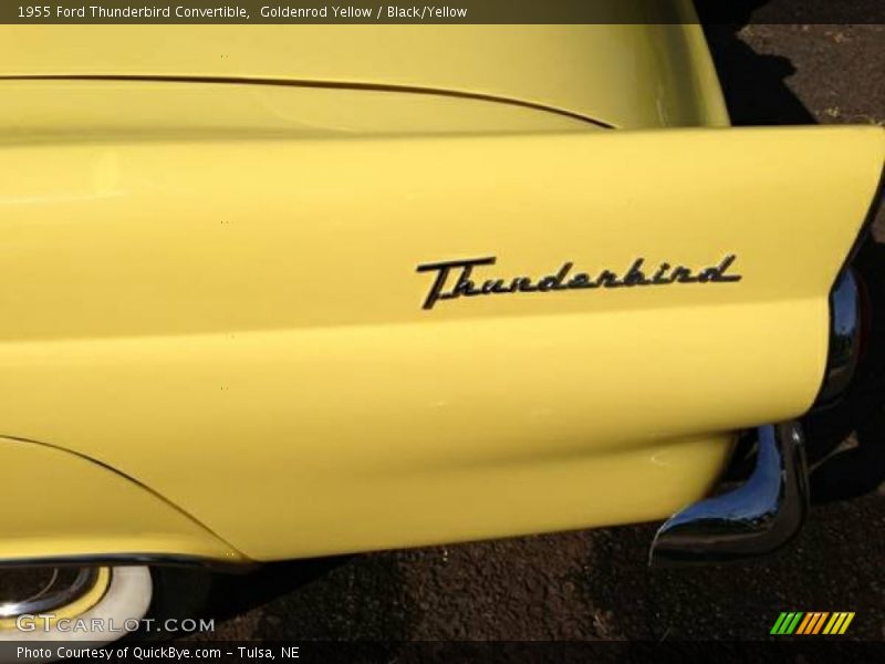 Goldenrod Yellow / Black/Yellow 1955 Ford Thunderbird Convertible