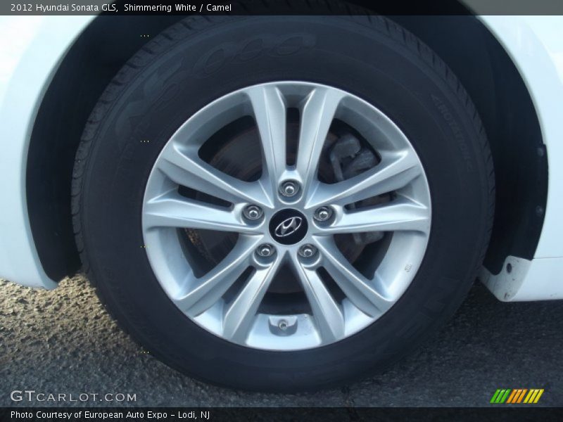 Shimmering White / Camel 2012 Hyundai Sonata GLS