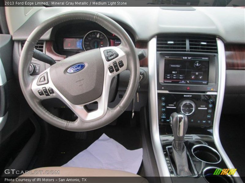 Mineral Gray Metallic / Medium Light Stone 2013 Ford Edge Limited