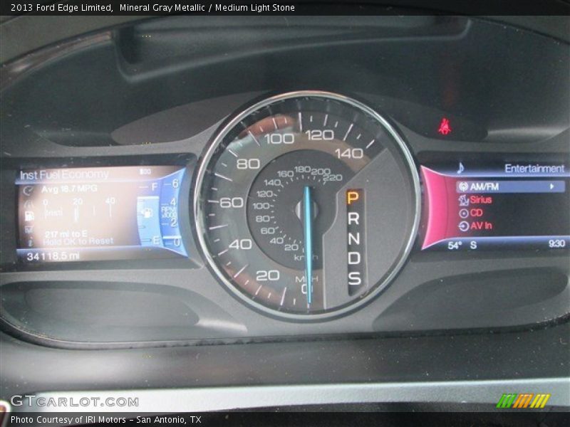Mineral Gray Metallic / Medium Light Stone 2013 Ford Edge Limited